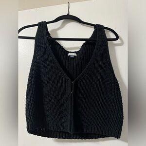 American Eagle Outfitters Black Knit Tank Top